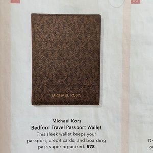 Michael Kors Bedford Travel Passport Wallet